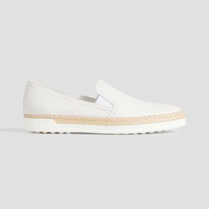 TODS White Leather Espadrille